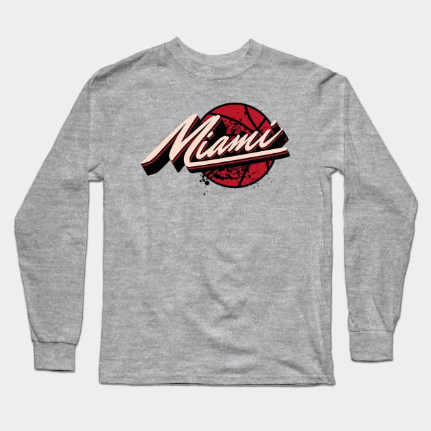 Miami Heat Long Sleeve T-Shirt by Yurko_shop